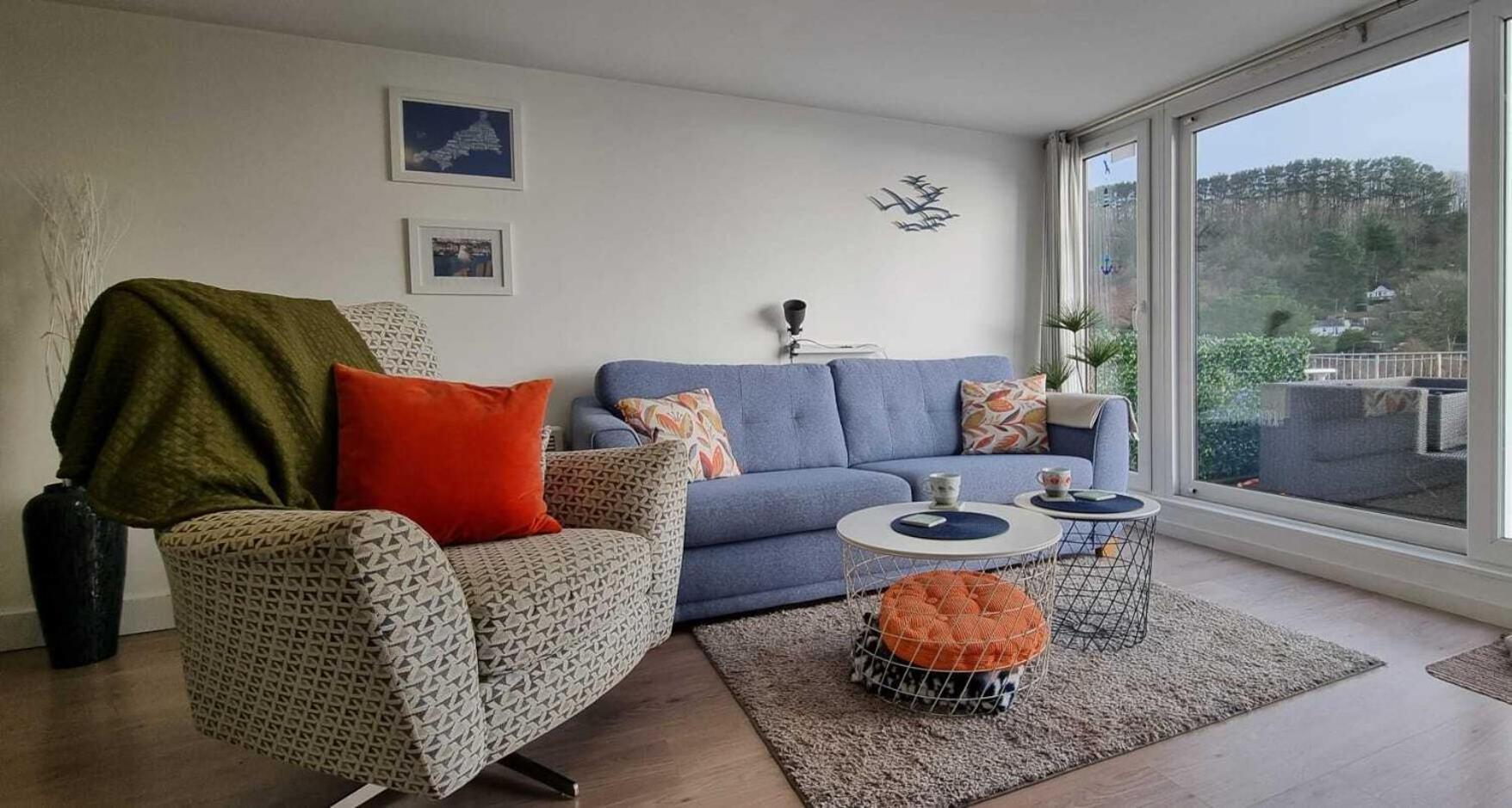 May View - Luxury Sea View Apartment - Millendreath, Looe Eksteriør billede